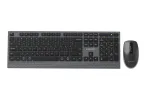 Gembird KBS-WPS-02 Dual-mode slim wireless desktop set, 2.4G+BT, US layout
