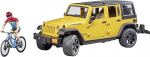 Bruder Jeep Wrangler with bicycle and figure
