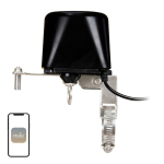 MOES WV-LZ-BK Wi-Fi Water Valve (Black)