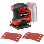 EINHELL Power X-Change Cordless Hand Orbital Sander TE-OS 18/113 Li-Solo, 18 Volt red/black, without battery and charger