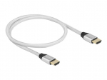 DeLOCK UHS HDMI 48Gbps 8K 60Hz 0.5m silver - 85365