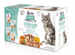 Brit Care Cat Sterilized Flavor Box Pouch - wet cat food - 12x85 g