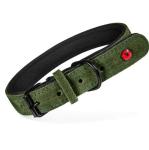ZOLUX Komfort Leather, green color &ndash; dog collar &ndash; 50cm