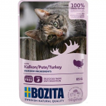 BOZITA Meat chunks in sauce with turkey &ndash; wet cat food &ndash; 85g