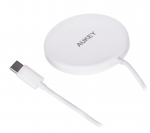 AUEKY Aircore Magnetic LC-A1 juhtmevaba magnetiline laadija QI USB-C 15W valge
