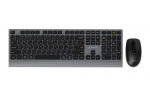 Gembird KBS-WPS-02-CYRL Dual-mode slim wireless desktop set, 2.4G+BT, RU layout