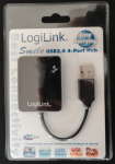 HUB USB 2.0 4-Ports 'Smile' - black UA0139
