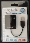 HUB USB 2.0 4-Ports 'Smile' - black UA0139