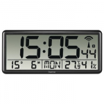 jumbo digital radio wall clock black