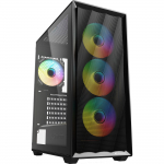 Sharkoon VK4 ARGB, tower case black, tempered glass