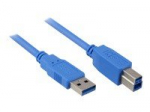 Sharkoon Kabel USB 3.0 A-B black 5m