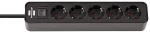 Brennenstuhl Ecolor power strip 5-fold black