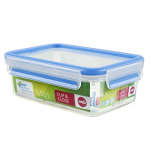 EMSA Clip & Close Frischhaltedose&nbsp;(transparent / blue, 1.0 liter, classical format)