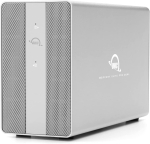 OWC Mercury Elite Pro Dual with 3-Port USB Hub, Drive Enclosure (silver, USB 10Gb/s External Storage Solution)