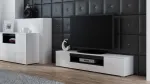 Cama TV-alus VIVA 180 valge/l&auml;ikiv valge + must