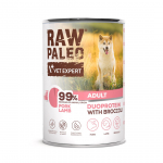 RAW PALEO Duoprotein sealiha ja lambaliha t&auml;iskasvanud koertele - m&auml;rgtoit - 400g