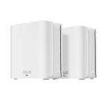 Wireless Router|ASUS|ZenWiFi BD4 (2-pack EU+UK)|Product type Mesh system|Qtty 2 pc(s)|Wi-Fi band Dual-band (2.4 GHz / 5 GHz)|Wi-Fi 7 (802.11be)|Ethernet WAN Yes|2xEthernet LAN (RJ-45) ports|WLAN speed 2882 Mbit/s|Internal memory 512 MB|Flash memory 1 ...