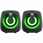 PC speakers J1 2.0 6W L ED USB black