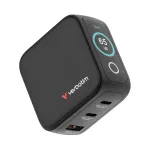 Mini GaN Charger 65W TFT 2xUSB-C EU/UK/USA