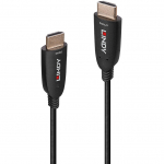 Lindy Fiber Optic Hybrid HDMI 2.1 8K60 Cable (Black, 30 Meters, AOC Cable)
