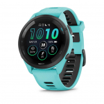 Garmin Forerunner 265 3,3 cm (1,3") AMOLED 46 mm Digitaalne 416 x 416 pikslit Puuteekraan Must, Sinine WiFi GPS (satelliit)
