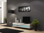 Cama TV-alus VIGO NEW 30/180/40 sonoma/valge l&auml;ikega