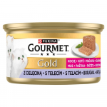PURINA Gourmet Gold Kitten vasikaliha vaht - m&auml;rg kassitoit - 85g