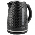 Petra PT3864BLKVDEEU10 Chevron Jug Kettle black