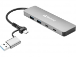 Sandberg 136-64 USB-C/A to 2xUSB-A+2xUSB-C Hub