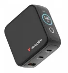 Mini GaN charger 100W TFT 2xUSB-C 1xUSB-A