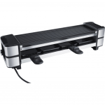 Steba Cast Iron Raclette Grill RC 140, black/stainless steel, 600 watts, reversible grill plate