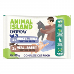 ANIMAL ISLAND Veal / Rabbit & Turkey / Tuna Fillets in broth - wet cat food - 4x85g