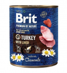BRIT Premium by nature Junior kalkuniliha ja maksaga m&auml;rg koeratoit - 800g
