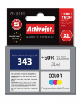 Activejet AH-343R tindikassett (asendus HP 343 C8766EE printerile; Premium; 21 ml; v&auml;rviline)