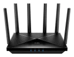 Cudy WR11000 traadita ruuter 2,5 gigabaidine Ethernet kolme sagedusribaga (2,4 GHz / 5 GHz / 6 GHz) must
