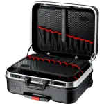 KNIPEX tool case "BIG Basic Move" 00 21 06 LE, tool box black, all-round aluminum frame