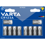 Varta Lithium Cylindrical Battery CR123A 3V, CR17345 (10 pieces)