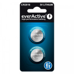 Liitiumpatareid mini everActive CR2016 blisterpakendis 2 tk.