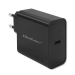 Qoltec 52379 &uuml;likiire PD laadija | 1xUSB-C | 65W | 5-20V | 3-3.25A | Must