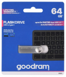 Goodram USB UNO3-0640S0R11 USB m&auml;lupulk 64 GB USB Type-A 3.2 Gen 1 (3.1 Gen 1) h&otilde;bedane