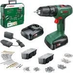 Bosch cordless impact drill EasyImpact 18V-40 + SystemBox (green/black, 2x Li-ion battery 1.5Ah, POWER FOR ALL ALLIANCE)