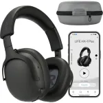 Medion Life HX-1 Plus ANC Over-Ear Headphones (black, Bluetooth, Feed Forward Noise Cancelling)