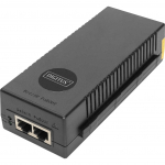 Digitus 10 Gigabit Ethernet PoE+ Injector, 802.3at, 30 W, PoE Injector (black)