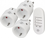 Brennenstuhl Comfort-Line radio set Mini 3+1, switchable socket (white)