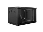 Lanberg seinale kinnitatav 19" rack-kapp 6U 600x450 must wf01-6406-10b