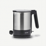 Severin WK 3409 electric kettle 1.7 L 2200 W Black, Stainless steel