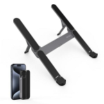 Foldable compact mini Laptop stand grey