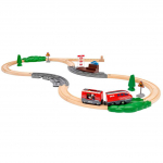 BRIO World World - Train set with pull-back motor, toy vehicle