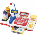 Simba supermarket checkout with scanner 104525700