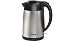 Bosch TWK3P420 elektriline veekeetja 1,7 L 2400 W must, roostevaba teras